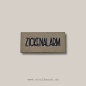 Preview: Label - ZICKENALARM - ca. 2cm x 4cm - Kunstleder ++ Farbauswahl ++