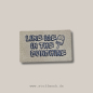 Preview: Label  " LIKE ICE IN THE SUNSHINE " -  ca. 3 x 5 cm - Kunstleder ++ Farbauswahl ++