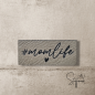 Preview: Label  " #momLife " -  ca. 4,5 cm breit - Kunstleder ++ Farbauswahl ++
