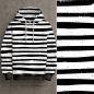 Preview: Paint STRIPES #schwarz/weiss - French Terry