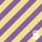 Preview: Konfetti Stripes  #Lemon/Purple  - Bio Jersey