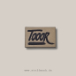 Preview: Label  " TOOOR " -  ca. 3 x 4,5 cm - Kunstleder ++ Farbauswahl ++