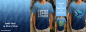 Preview: Ep - KOMBI Panel - " ROYALBLAU " - Bio Jersey - Höhe ca. 0,8 Meter/volle Breite