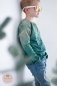 Preview: Ep - EINZEL Panel - " BEIGE/PETROL -Raptor in Petrol " - Bio Jersey