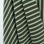 Preview: Biojersey Streifen Olive - Stoffonkel