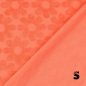 Preview: Frottee Jersey Stoff - Blumen #Apricot