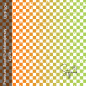 Preview: Premium Bade/Sport Funktionsjersey Lycra -  " Karoverlauf - orange/grün "