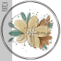 Preview: Patch / Aufnäher  - Aquarell Blume einzeln 148 - Größe wählbar -