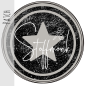 Preview: Patch / Aufnäher  - Grunge Stern - Grau