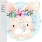 Preview: Patch / Aufnäher  - "Hase sweet"