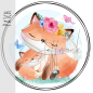 Preview: Patch / Aufnäher  - Fuchsmama