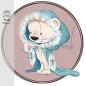 Preview: Patch / Aufnäher  - Winterqueen - Rosa Hintergrund