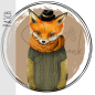 Preview: Patch / Aufnäher  - Winter FOX - BEIGE
