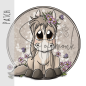 Preview: Patch / Aufnäher  - Smietz Pferd Hellbraun - Beige