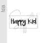 Preview: Patch / Aufnäher  - "Happy Kid"