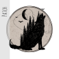 Preview: Patch / Aufnäher  - Moonlight Wolf