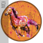 Preview: Patch / Aufnäher  - Pferd Splashes