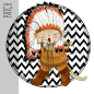 Preview: Patch / Aufnäher  - Indianer - Zacken