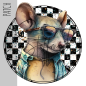 Preview: Patch / Aufnäher  - Cool Mouse - Karo