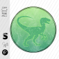 Preview: Patch / Aufnäher  - Raptor #helllime - Button