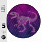 Preview: Patch / Aufnäher  - Raptor #pink/grau - Button