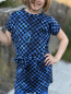 Preview: Bügelbild - " Cool Peasefinger - #Grunge BLAU "