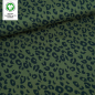 Preview: Bio-Strickjacquard von Stoffonkel Jacquard - Leo - Waldgrün