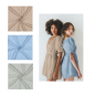 Preview: Musselin Double Gauze - Streifen #beige/weiss