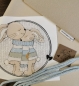 Preview: Patch / Aufnäher  - "Together" - Knitoptik grau - Rund