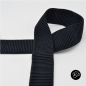 Preview: Gummiband  50mm  - #schwarz   - Rippen