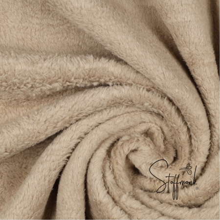Kuschel Fleece - beidseitig - Sand