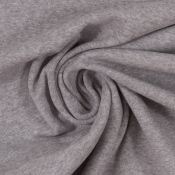 - ÜBERBREITE 100cm -Bündchen Heike melange - Hellgrau