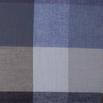 Flanell Baumwollflanell Maverick - Karo Blautöne