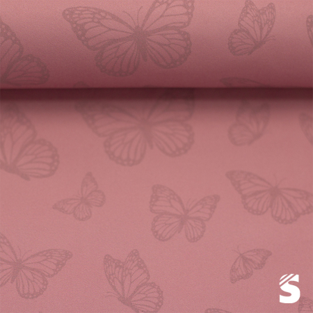Reflektierender Softshell - Schmetterling  - Rosa Rückseite