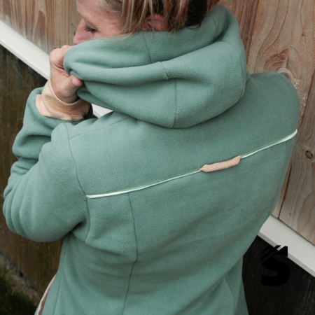 Doubleface Plüsch/Fleece - Moosgrün