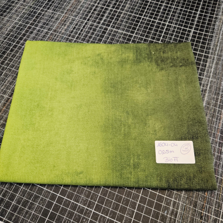 1604-04 - BWARE - 0,65 Meter Denim Verlauf #dunkelgrau/grün - Bio French Terry