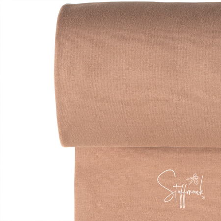 Bündchen Pfirsichbraun Uni Glatt