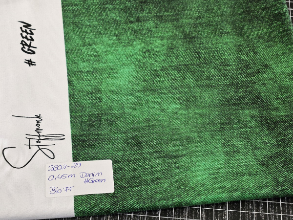 2603-29 - 0,45 Meter Denim #green - Bio French Terry
