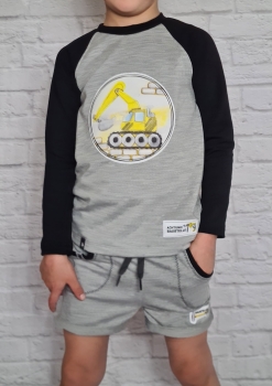 Patch / Aufnäher  - "Achtung Baustelle" - mit Bohrmaschine