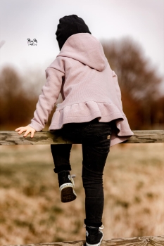 Waffelstrick Jersey - Altrosa -