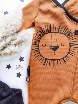 Waffelstrick Jersey - Rost -