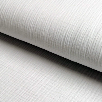 Musselin TRIPLE LAYER (3-lagig) - Weiß