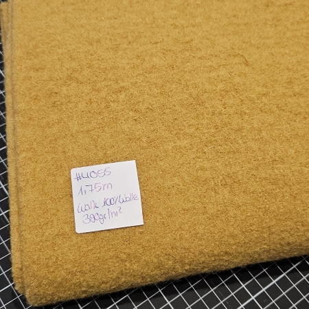 4055 - 1,75 m - Walk senfgelb - 100% Wolle 390gr/m2