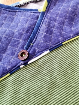 Baumwoll Jersey mini Streifen 1mm - grün -