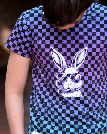Bügelbild -  " Hase Outline #weiss "