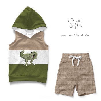 Panel BIO FT  " Colorblock - #hellbraun/weiss/army " Konfetti SCHWARZ