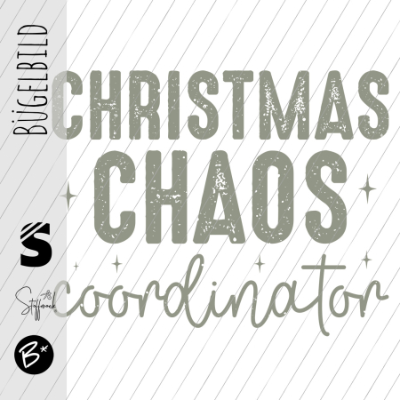 Bügelbild -  " CHRISTMAS CHAOS coordinator - Konfetti #oliv "