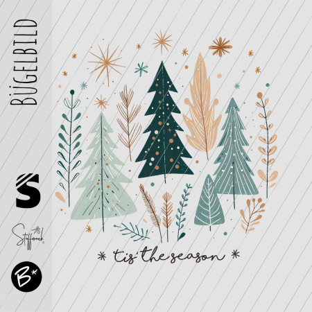 Bügelbild -  " Skandi Weihnachten - this season "