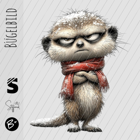 Bügelbild -  " Angry ERDMÄNNCHEN "