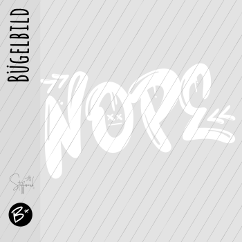 Bügelbild - " Nope - WEISS " Größe nach Auswahl